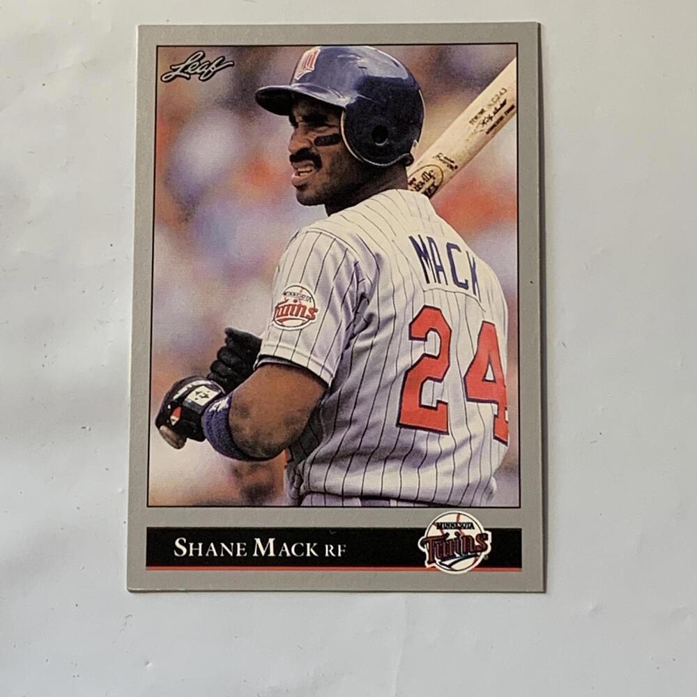 Shane‎ Mack Minnesota Twins Baseball Card